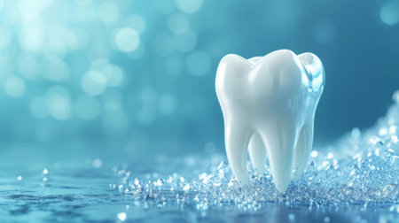 Beautiful background for dentist advertising.の素材