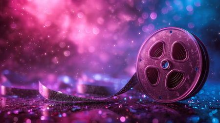 Beautiful background for movie cinema advertising.の素材