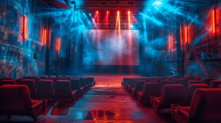Beautiful background for movie cinema advertising.の素材