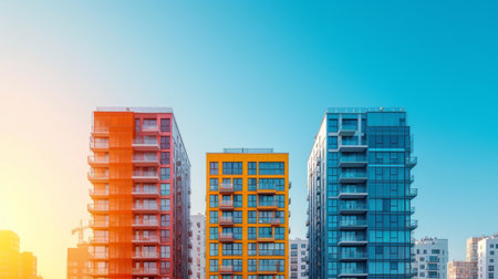 Beautiful background for real estate advertising.の素材