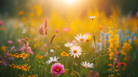 Beautiful background for spring party advertising.の素材