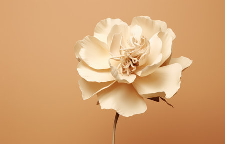 a single blossom the shadow peonies canvas print.の素材