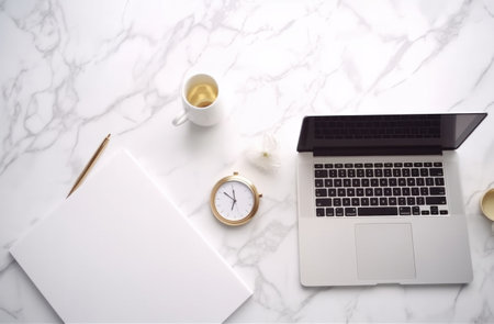 white desk with a laptop and compass workspace stock videos and royaltyfree footageの素材