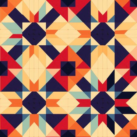 geometrical abstract seamless pattern backgroundの素材