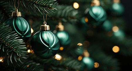 a close up of artificial christmas tree glwt,の素材