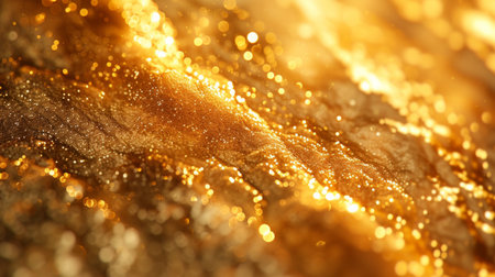 A lustrous golden sheen spreading like liquid gold, exuding opulence and grandeur.の素材