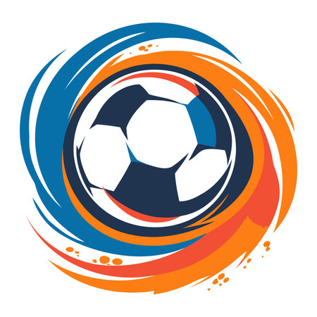 Simple Soccer Club Logo. Vector Illustration EPS10のイラスト素材
