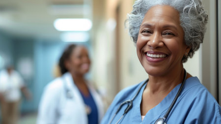 Patients smile despite their circumstances.の素材