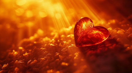 Soft rays of light illuminate minimalist shapes, symbolizing the brilliance of romance.の素材