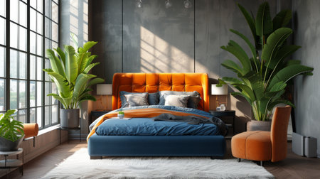 Velvet beds effortlessly complement various interior styles.の素材