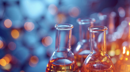 Engaging photograph of abstract scientific elements on a clean backdrop.の素材