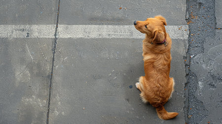 Simple yet powerful message of keeping streets clean by picking up after pets.の素材