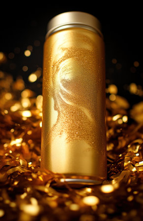 a very bright and shiny gold surface,の素材