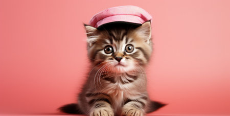 a tabby cat looks up into the sun,の素材