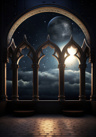 a window to the moon and heaven,の素材