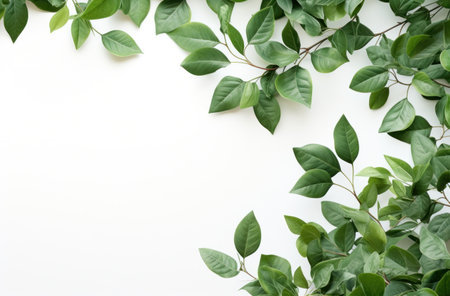 green leaf background on a white background,の素材