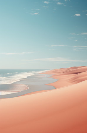 sand and ocean on the beachの素材