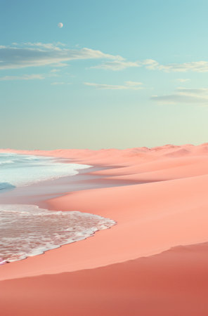 sand and ocean on the beachの素材