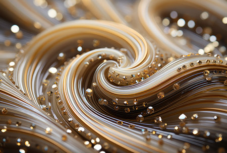 this light gold fabric is very shimmery, brown and beige,の素材