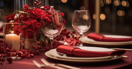 the valentine dinner menu at the palms,の素材