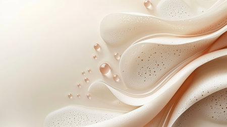 Minimalist design with gentle curves, evoking harmony and balance in beauty and health.の素材