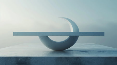 Minimalist abstract background with balanced elements.の素材