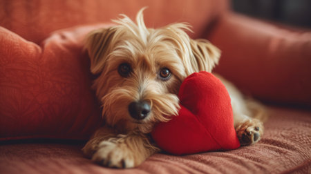 With an endearing glance, they convey love and loyalty, tugging at heartstrings effortlessly.の素材