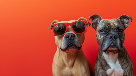 The playful duo poses with mischief in their eyes, ready for fun and adventure.の素材