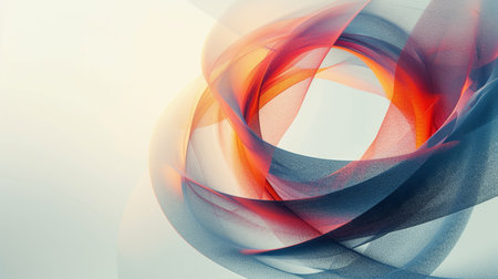 Minimalist backdrop with intersecting shapes, symbolizing the integration.の素材