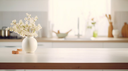 white dining kitchen tables isolated on whiteの素材