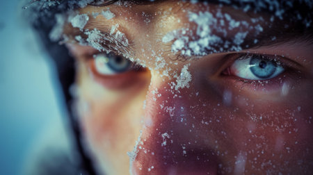 The anticipation captured in a player's gaze, reflecting the intensity of the game.の素材