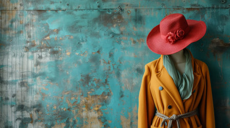 The whimsical charm of vintage fashion, a nostalgic journey through the trends of yesteryears.の素材