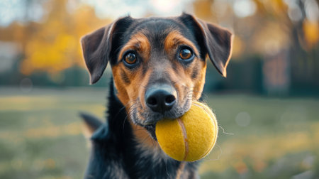 Beautiful dog looking at the cameraの素材