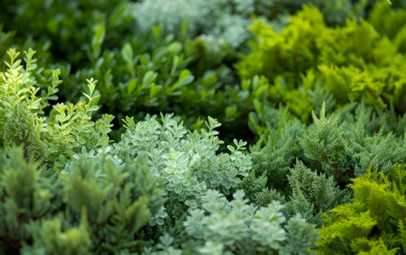 Green natural bushesの素材