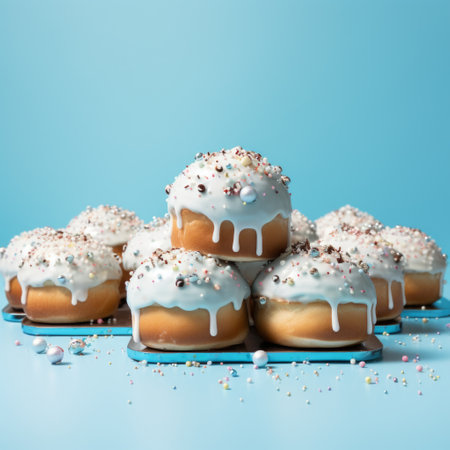 easter mini buns with sprinklesの素材