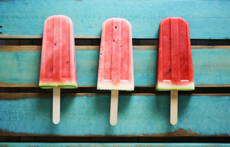 Cold watermelon popsiclesの素材