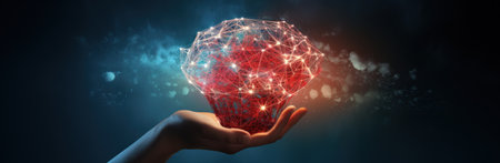 hand in hand with an energy light bulb on a cloudy background,の素材