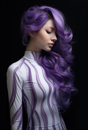 a woman wearing,の素材