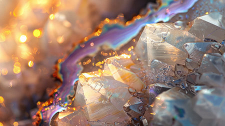 Wallpaper showcasing the radiant beauty of Dugway geode crystals.の素材