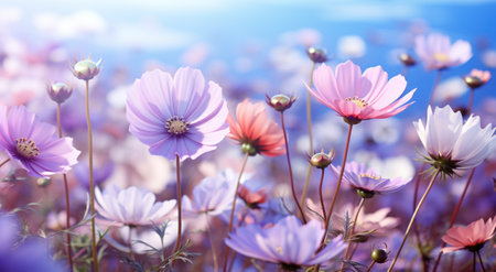 flower meadow wallpaper.の素材