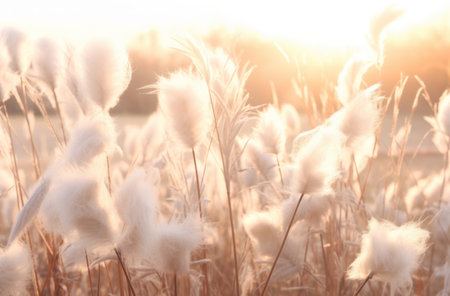 flora and fauna of the dusk sun at sunset.の素材