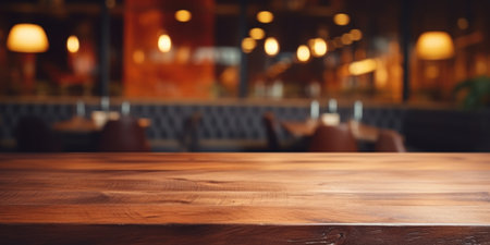 restaurant photo frame frameless table empty furniture interior wooden dining table,.の素材