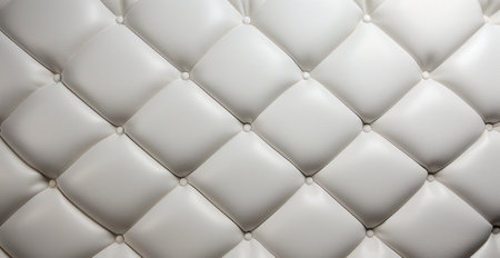 white quilting texture in a close up.の素材