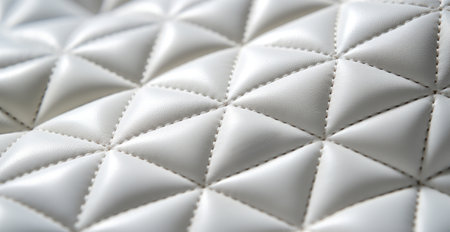 white quilting texture in a close up.の素材