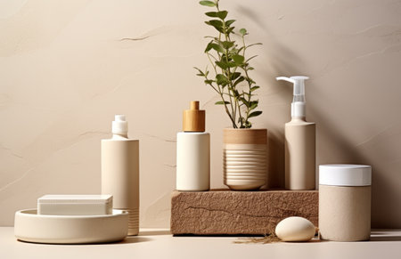 products for home care, cosmetics, skin care for men and women.の素材