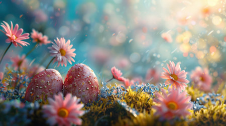 Easter holiday backgroundの素材