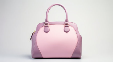 pink faux leather handbag.の素材