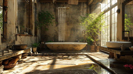 Bathroom spa background.の素材