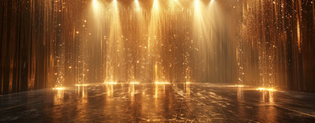 stage with stagelights.の素材