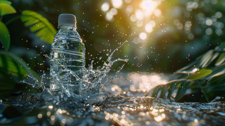 water bottle for hydration with splash.の素材